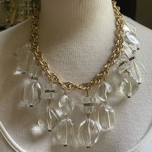 Chicos Multi Strand Chunky Lucite Necklace